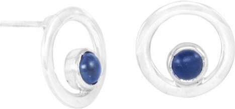 pakilia Silber Ohrringe Schaukelnde Lapizlazuli Fair-Trade und handmade