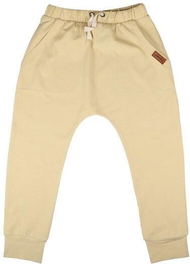 Kinder Jogginghose GOTS zertifiziert Bio-Baumwolle, Apricot-Gelb, Walkiddy