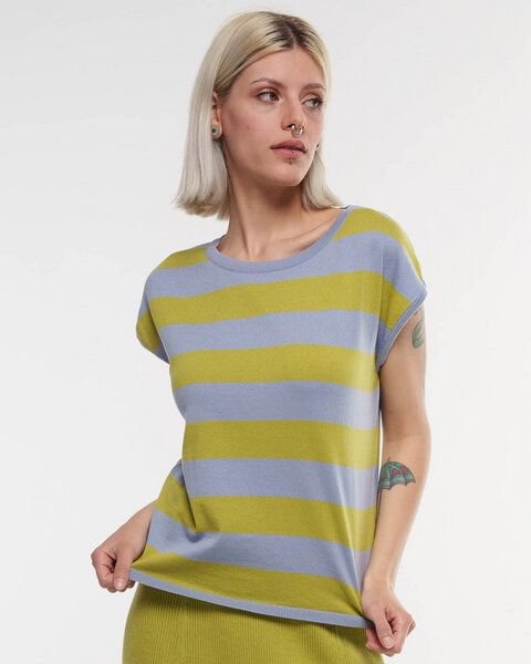 Alma & Lovis Legeres Feinstrick-Shirt aus reiner Bio-Baumwolle | Cotton Stripe Shirt