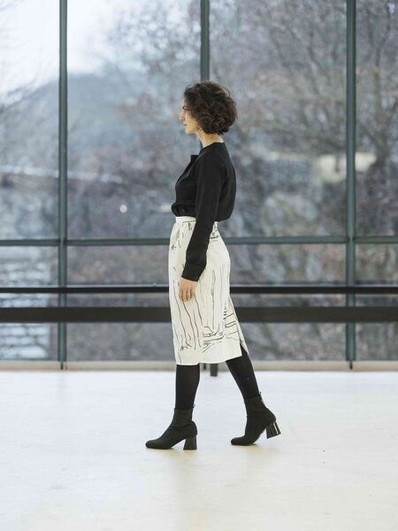 Sophia Schneider-Esleben Rock Maria Snow - Pencilskirt Damenrock aus Bio-Baumwolle