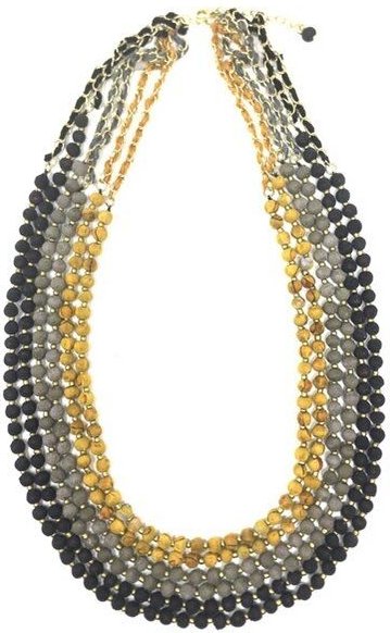 Worldfinds Kantha Kette Sand+Stone