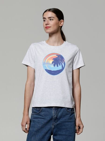 watapparel T-Shirt Frauen Sunset Rainbow