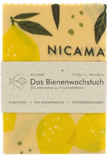 NICAMA Bienenwachstuch "Zittrige Zitrone"