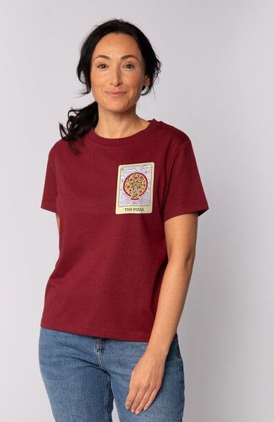 watapparel T-Shirt Frauen Tarot The Pizza