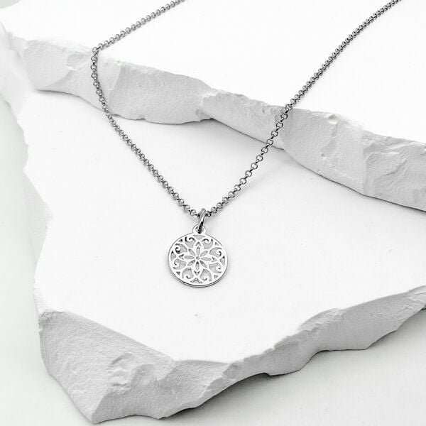 MOANINA Kette Sevilla Ornament - 925 Silber/18k Gold Vermeil - 3 Längen