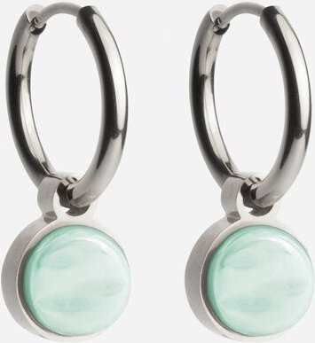 ALEXASCHA Silber Creolen mit Anhänger | Mix & Match