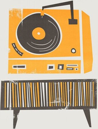 Photocircle Poster / Leinwandbild - Vinyl Deck