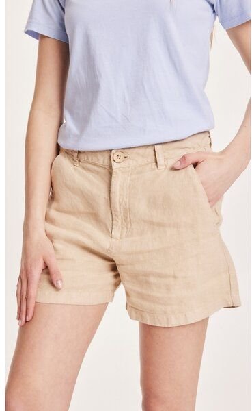 KnowledgeCotton Apparel Leinenshorts - SENNA loose shorts - aus Bio-Leinen