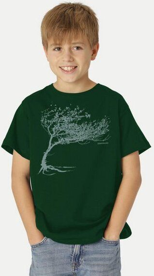 Peaces.bio - handbedruckte Biomode Bio-Kinder T-Shirt Windy Tree