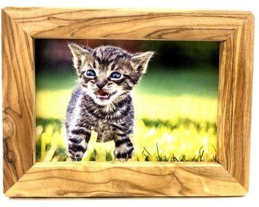 Thumbnail - Olivenholz erleben Bilderrahmen aus Olivenholz 10 x 15 cm, auch mit Herz erhältlich