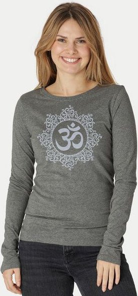 Peaces.bio - handbedruckte Biomode Bio-Damen-Langarmshirt classic OHM