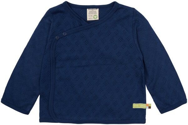 loud + proud Babys & Kinder Wickeljacke Jacquard Strick, GOTS-zertifiziert