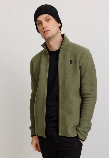 Herren Fleece Hoodie Jacke aus Bio-Baumwolle - BUXUS - recolution