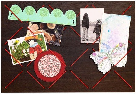 klotzaufklotz Pinnwand Holz