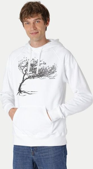 Peaces.bio - handbedruckte Biomode Bio-Herren-Kapuzensweater Windytree