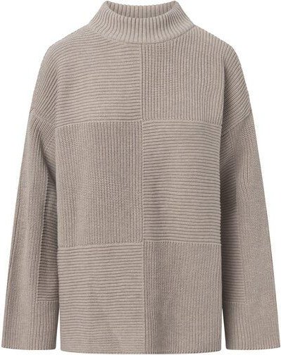 KnowledgeCotton Apparel Pullover Cotton Loose Fit Crew Neck Knit