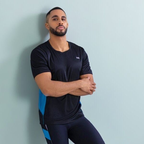 TAO Sportswear Atmungsaktives Herren Laufshirt Bahri mit Reflektoren