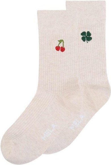 MELA Gerippte Socken Stickerei Bundle