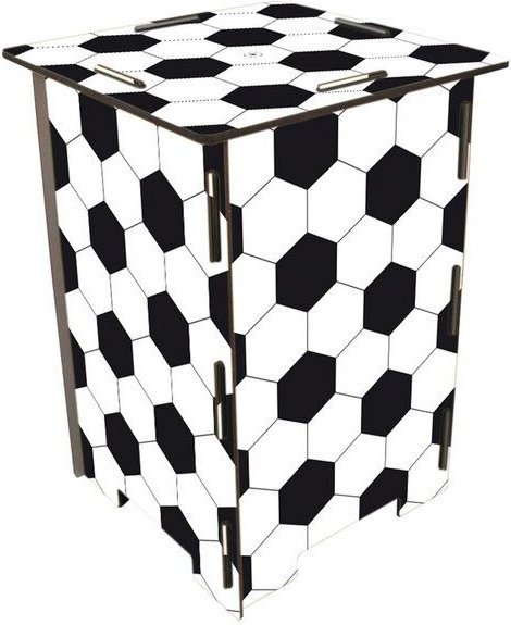 WERKHAUS Photohocker - Fußballmuster