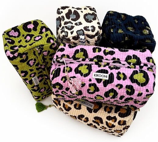 KIKOONI handgefertigte Kosmetiktasche "Oh Leo"