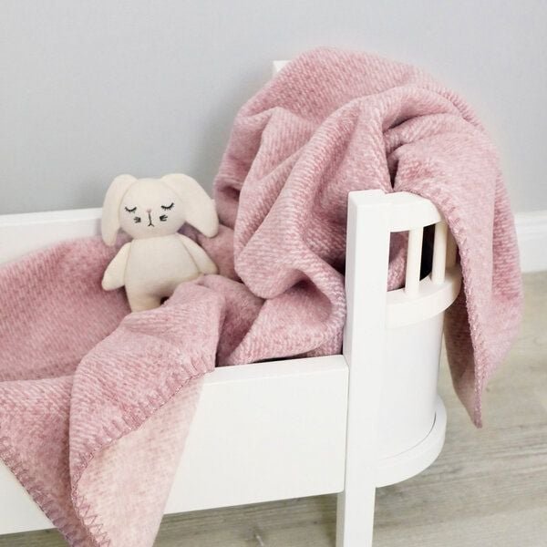 Thumbnail - kids&me Babydecke aus 100% Bio-Baumwolle - weiche Kuscheldecke 70x100cm