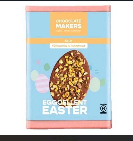 El Puente Milchschokoladenei Eggcellent 49% mit Pistazien & Haselnüssen