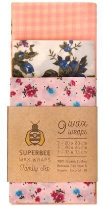 Thumbnail - SuperBee Bienenwachstücher Suprise-Set / Überraschungsdesign - die nachhaltige Alternative zu Plastik