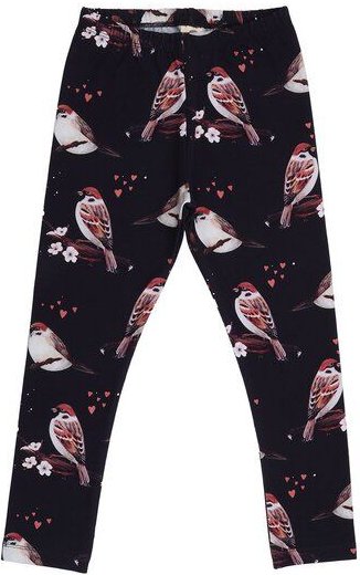 Thumbnail - Little Sparrows-LeggingsBio-Baumwolle aus 95% Baumwolle -pink- GOTS-Zertifiziert – Walkiddy