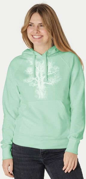 Peaces.bio - handbedruckte Biomode Bio-Damen-Kapuzensweater Chestnut