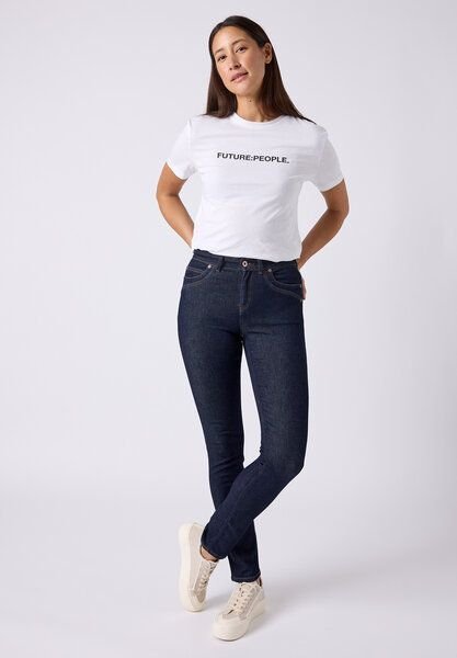Thumbnail - FUTURE:PEOPLE. 09:02 SLIM FIT FUTURE - MID WAIST- Damen Jeans aus weichem Stretch-Denim aus Bio-Baumwoll-Mix (30902 0 10...
