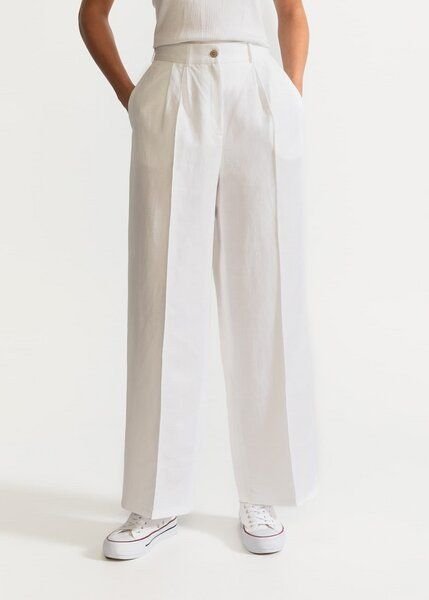 De IONESCU Die elegante Hose „Figa“ aus 100 % Leinen, gerades Bein