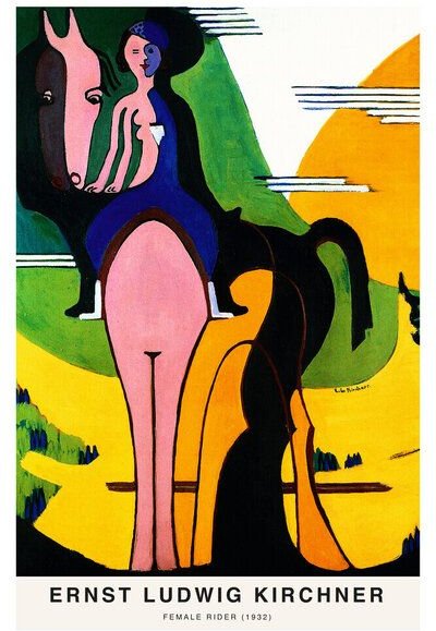 Photocircle Poster / Leinwandbild - Ernst Ludwig Kirchner: Reiterin