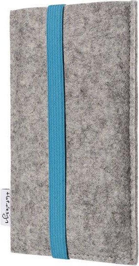 flat.design Handyhülle COIMBRA für Samsung Galaxy A-Serie - 100% Wollfilz - hellgrau