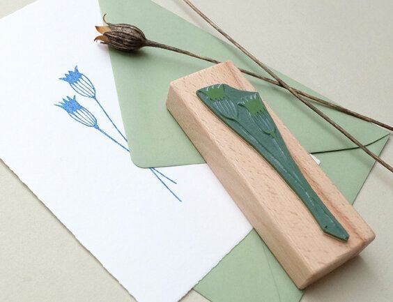 STUDIO KARAMELO STEMPEL ROSMARIN, KORNBLUME, FARN, verschiedene Motive