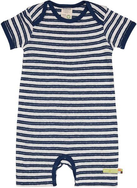 loud + proud Babys & Kinder Spieler Streifen mit Leinen, GOTS-zertifiziert