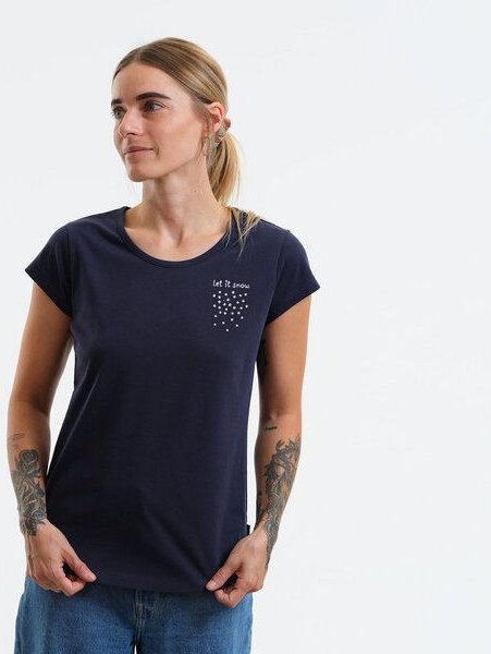 GARY MASH Shirt Asheville let it snow aus Bio-Baumwolle