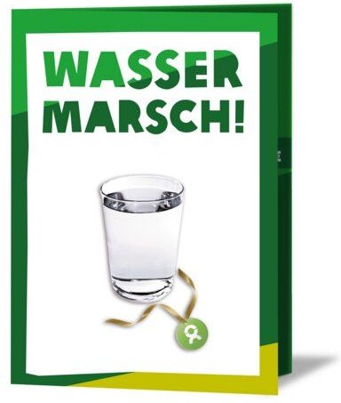 OxfamUnverpackt Spenden-Geschenk "Trinkwasser 50" (Grußkarte mit Magnet)