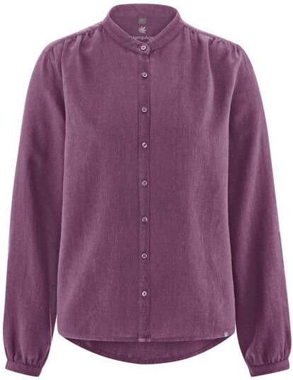 HempAge Feminine Stehkragenbluse Hanf/Biobaumwolle
