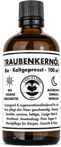 Two Hands BIO Traubenkernöl - Bio - kaltgepresst - 100 ml