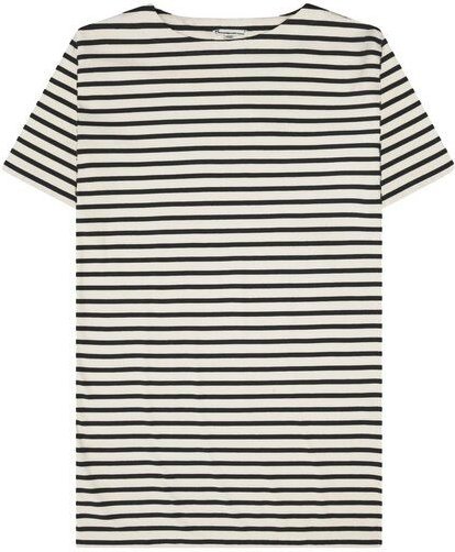 KnowledgeCotton Apparel T-Shirt-Kleid mit Streifen aus Bio-Baumwolle