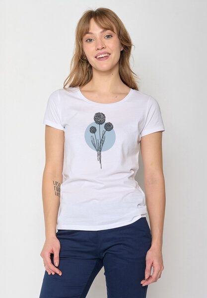 GREENBOMB Nature Allium Loves - Lässiges T-Shirt aus Bio-Baumwolle / hochwertiger Print / GOTS / Fair & Vegan