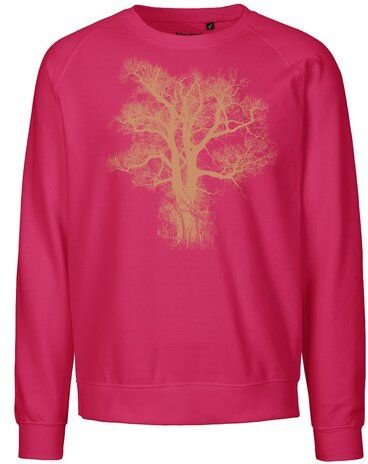 Peaces.bio - handbedruckte Biomode Bio Damen Sweatshirt Loose Fit Chestnut