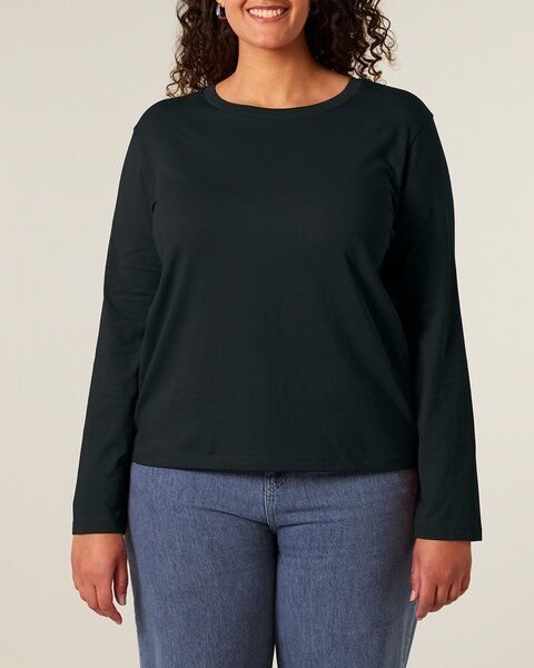 Thumbnail - YTWOO Basic Damen Langarmshirt aus 100% Biobaumwolle