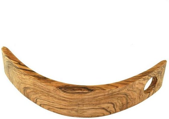 Mitienda Shop Weinflaschenhalter Sichelmond aus Olivenholz