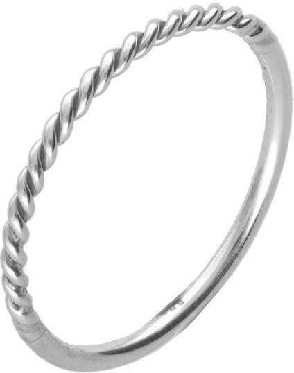 pakilia Silber Ring gedreht Fair-Trade und handmade