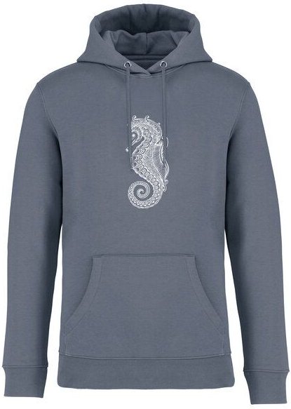Brandless Basic Bio Unisex Hoody Nr. 4 Seepferd 350g/m²
