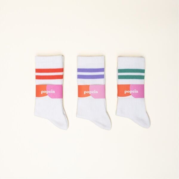 Tennissocken 3er-Set "popeia" aus Bio-Baumwolle