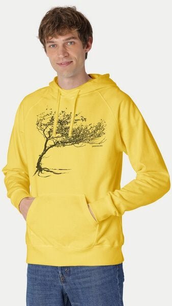 Peaces.bio - handbedruckte Biomode Bio-Herren-Kapuzensweater Windytree