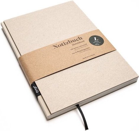 tyyp Design-Notizbuch A5 100 % Recyclingpapier „BerlinBook“