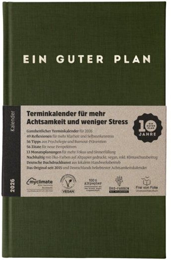 Ein guter Plan 2026 – Terminkalender für mehr Achtsamkeit und weniger Stress